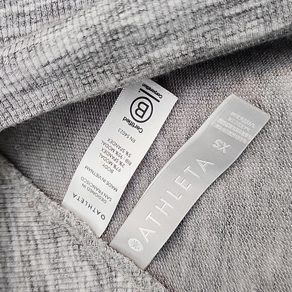 Athleta Nirvana Wear Two Ways Wrap Marl Grey Heather Size XS - Picture 3 of 4